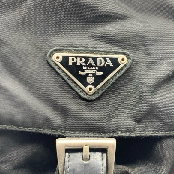 Prada authentic black nylon travel duffel backpack - Picture 3 of 16